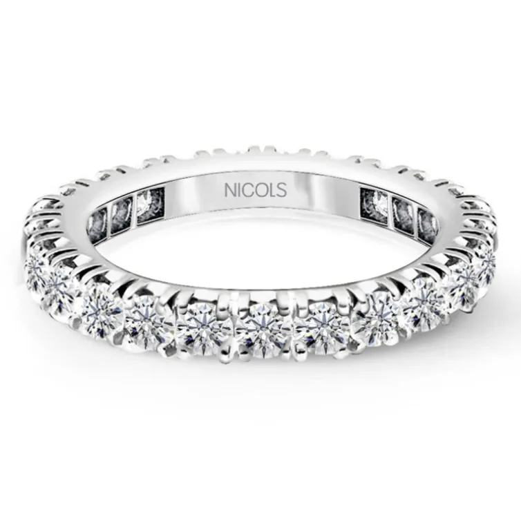 Alianza Completa Eternity Diamantes 1,15 a 1,3 Quilates
