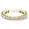Alianza Completa Eternity Diamantes 1,15 a 1,3 Quilates Oro Amarillo