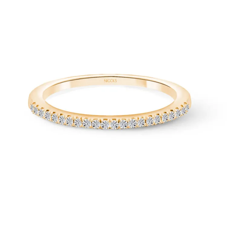 Alianza Diamantes Azalea 0.15 Oro Rosa