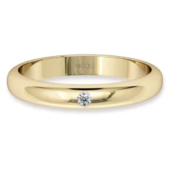 Alianza Isis Oro Amarillo Diamante 0.02