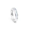 Anillo Aguamarina Azul Flúor Midi
