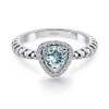 Anillo Aguamarina Triangle