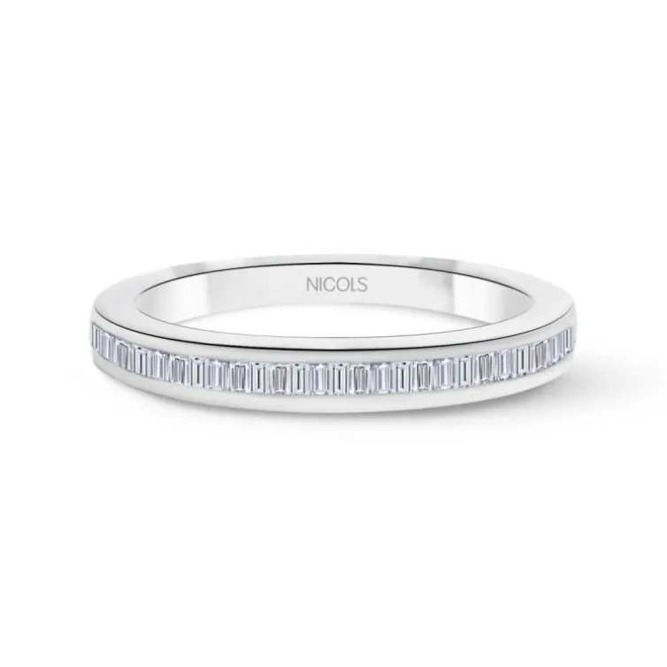 Anillo Alianza Abelia 0.30 Oro Blanco