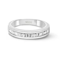 Anillo Alianza Abelia 0.40 Oro Blanco