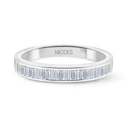 Anillo Alianza Abelia 0.30 Oro Blanco