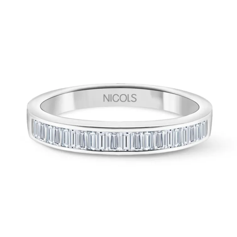 Anillo Alianza Abelia 0.30 Oro Blanco