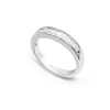 Anillo Alianza Abelia 0.60 Oro Blanco