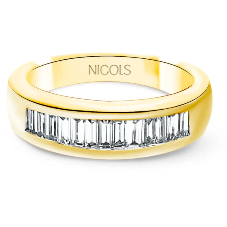 Anillo Alianza Abelia 0.70 Oro Amarillo