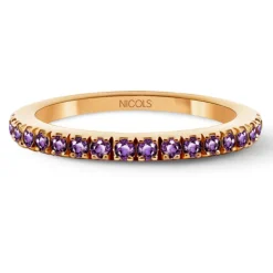Anillo Amatista Dafne Band