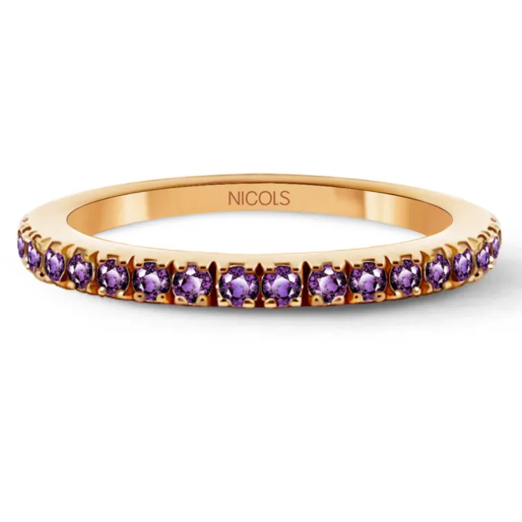 Anillo Amatista Dafne Band