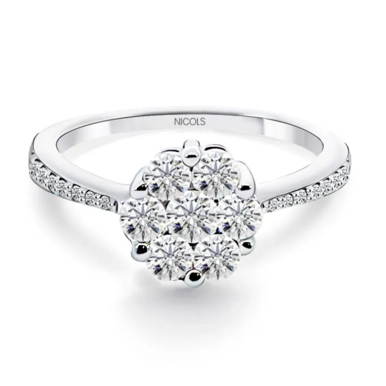 Anillo Compromiso Camelia 1.00