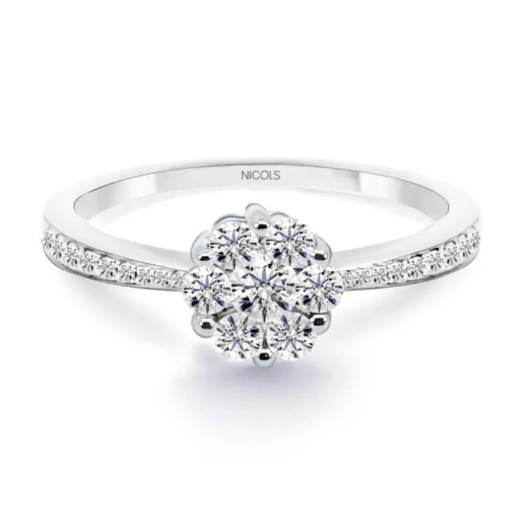Anillo Compromiso Camelia 0.52