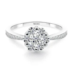 Anillo Compromiso Camelia 0.70