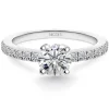 Anillo Compromiso Dafne Oro Blanco (18Kt) con Diamante 0.30-1.00ct
