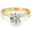 Anillo compromiso diamante 0,10 a 0,70 quilates Nancy oro amarillo 18K
