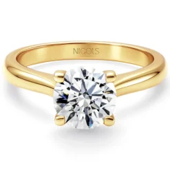 Anillo compromiso diamante 0,10 a 0,70 quilates Nancy oro amarillo 18K