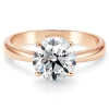 Anillo compromiso diamante 1ct Frida solitario oro rosa 18K
