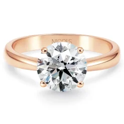 Anillo compromiso diamante 1ct Frida solitario oro rosa 18K