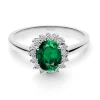 Anillo Compromiso Esmeralda Dalia 0.95