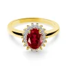 Anillo Compromiso Rubi Dalia 1.00