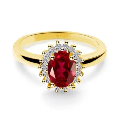 Anillo Compromiso Rubi Dalia 1.00
