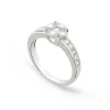 Anillo Compromiso Solitario Wedding Band