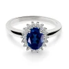 Anillo Compromiso Zafiro Dalia 1.00