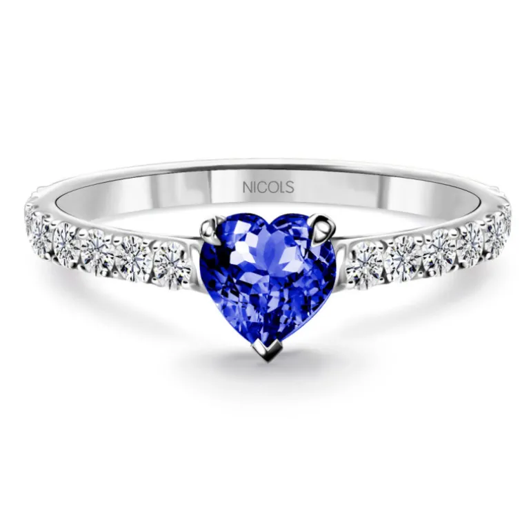 Anillo corazón Lolita Zafiro y Diamantes 0,55