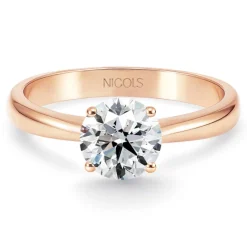 Anillo de diamante 0,10 a 0,70 quilates Frida oro rosa