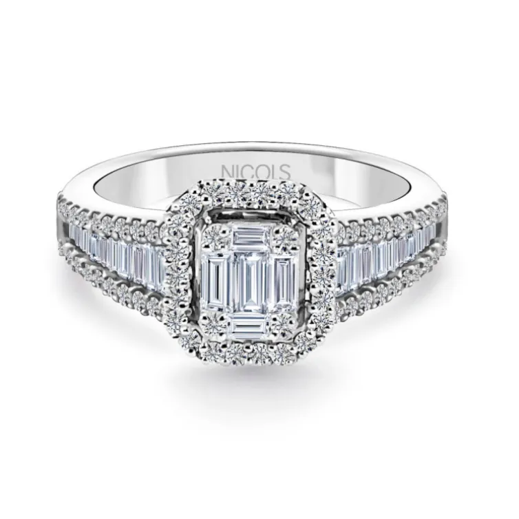 Anillo de Diamantes Aniversario Wedding Band