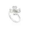 Anillo De Diamantes Trebol
