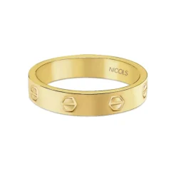 Anillo de Oro Tornillos Armonía 4mm