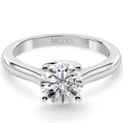 Anillo diamante 0,10 a 0,70 quilates solitario Megan oro blanco