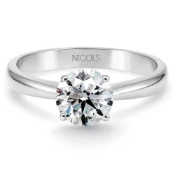Anillo diamante 0,10 a 0,70 quilates en platino Frida