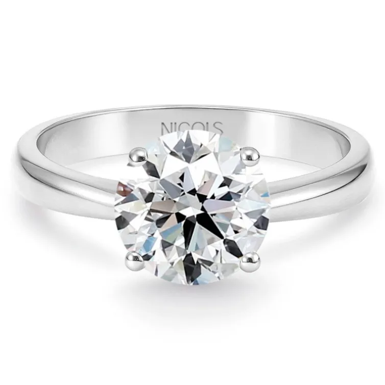 Anillo diamante 1ct Frida solitario oro blanco 18K