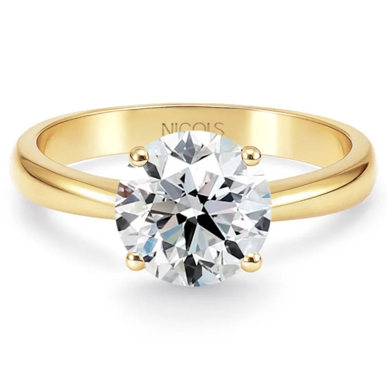 Anillo Diamante 2,5ct Frida Oro Amarillo 18k