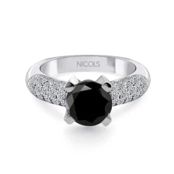 Anillo Diamante Negro Madonna Black Power 2.01Ct