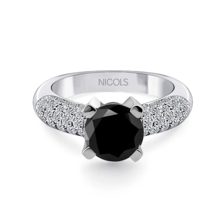Anillo Diamante Negro Madonna Black Power 2.01Ct