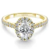 Anillo Diamante Oval Seline 0.50 Ct Oro amarillo