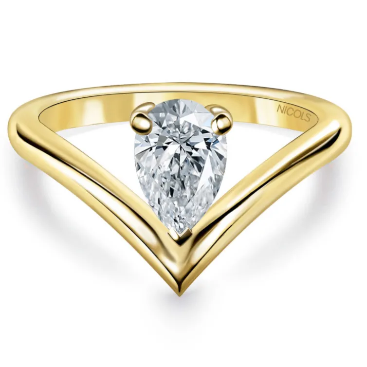 Anillo Diamante Pera Paradise 0.50 Ct