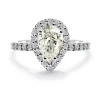 Anillo Diamante Pera Solitario 0.97 Quilates