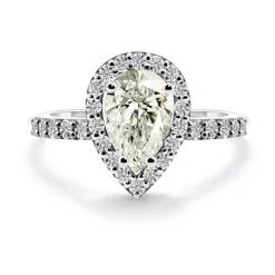 Anillo Diamante Pera Solitario 0.97 Quilates