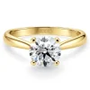 Anillo diamante solitario 0,10 a 0,70 quilates Nicole oro amarillo 18K