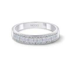 Anillo Diamantes Abelia 0.39 Oro Blanco