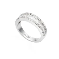 Anillo Diamantes Abelia 0.60 Oro Blanco