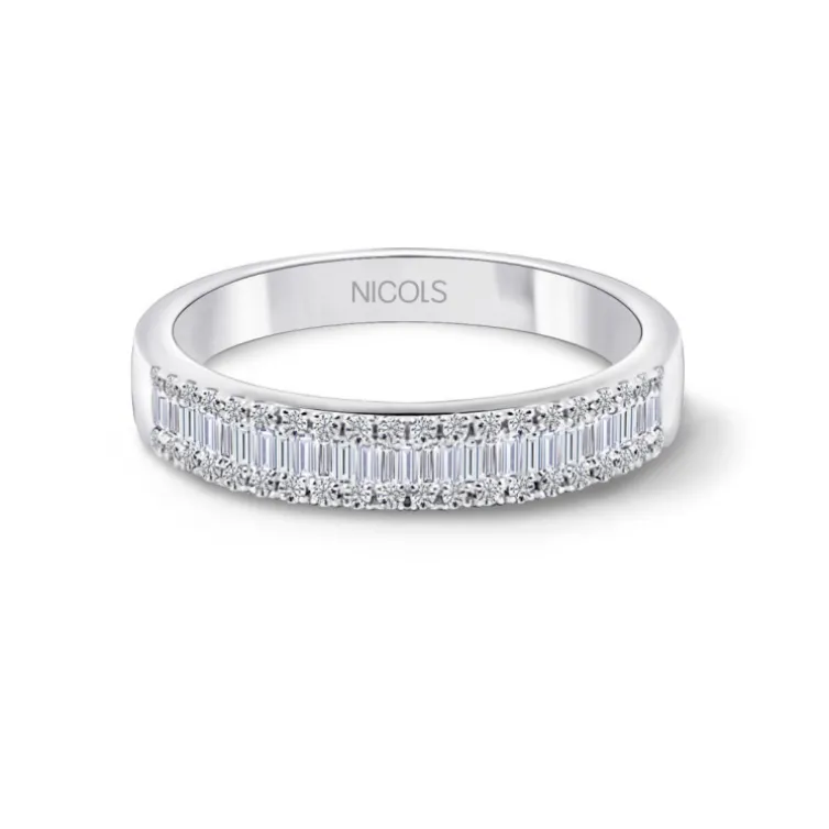 Anillo Diamantes Abelia 0.39 Oro Blanco