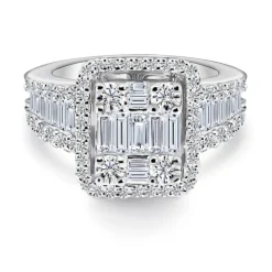 Anillo Diamantes Aniversario Wedding Band