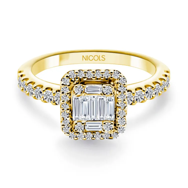 Anillo Diamantes Aniversario Wedding Band