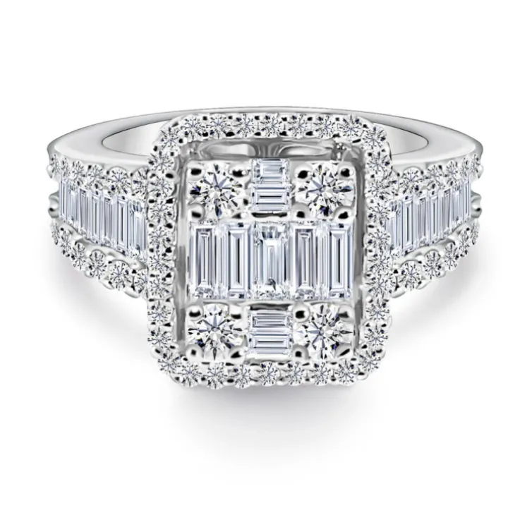 Anillo Diamantes Aniversario Wedding Band