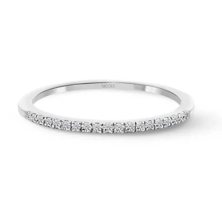 Anillo Diamantes Azalea 0.09 Oro Blanco